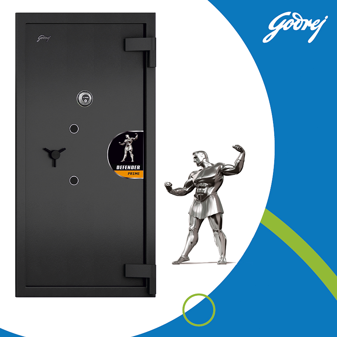 Godrej Defender Prime Class C KL 61" is a high-security safe featuring a TR BIS Label certification, heavy-duty construction, and a key lock mechanism, ensuring unparalleled protection for valuable assets.